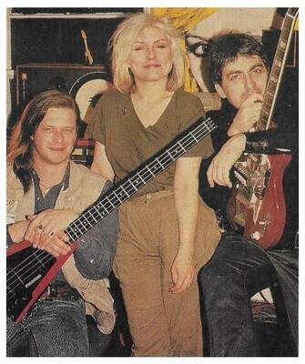 Blondie: Debbie Harry with Chris Stein and Bass Player / 1988