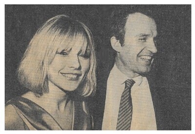 Blondie / 1970s: Debbie Harry with Unknown Male-Both Smiling