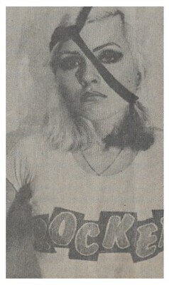 Blondie / 1970s: Debbie Harry with Band Around Head-&quot;Rocker&quot; T-Shirt