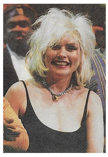 Harry, Debbie / 1980s: Smiling-Low Cut Black Dress