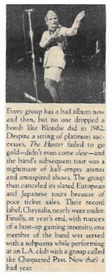 Blondie / 1982: Now That&#39;s a Bad Year