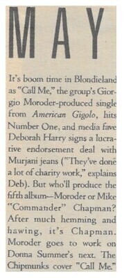 Blondie / 1980: It&#39;s Boom Time in Blondieland