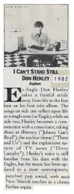 Henley, Don / 1982: I Can&#39;t Stand Still (#1)