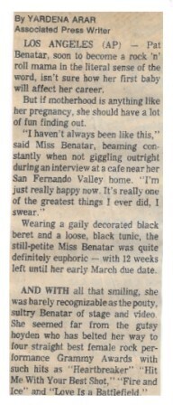 Benatar, Pat / 1984: Soon to Become a Rock &#39;n&#39; Roll Mama