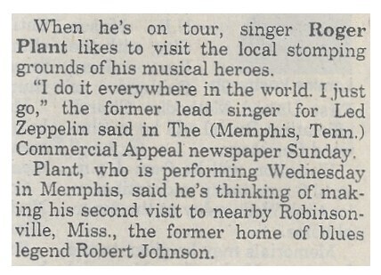 Plant, Robert / 1993: Local Stomping Grounds