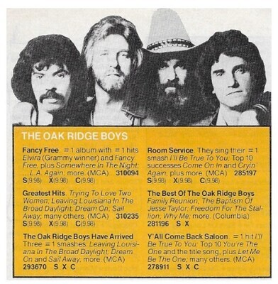 Oak Ridge Boys / 1981: Fancy Free