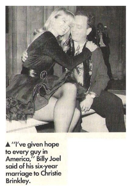 Joel, Billy / With Christie Lee, Sitting, Billy On Right / 1991