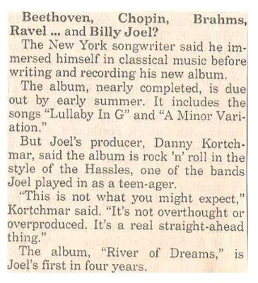 Joel, Billy / Beethoven, Chopin, Brahms, Ravel...and Billy Joel? / 1993