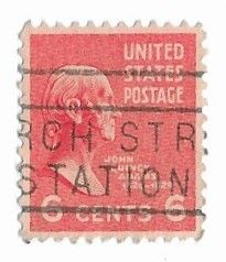 United States / 1938 / John Quincy Adams (6 Cents)