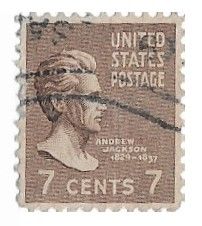 United States / 1938 / Andrew Jackson (7 Cents)