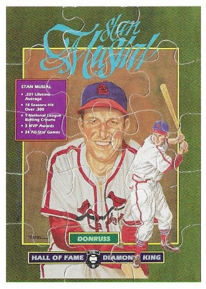 Musial, Stan / 1988 St. Louis Cardinals / Donruss Puzzle Card