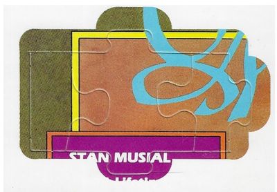Musial, Stan / 1988 St. Louis Cardinals / Donruss Puzzle Card #10-11-12