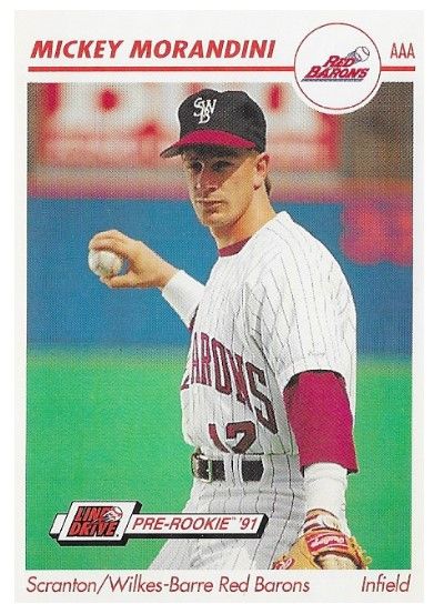 Morandini, Mickey / 1991 Scranton Wilkes-Barre Red Barons / Line Drive AAA #491