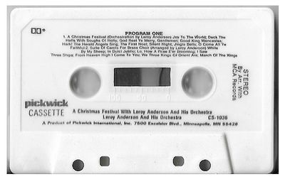 Anderson, Leroy / A Christmas Festival / Pickwick CS-1036