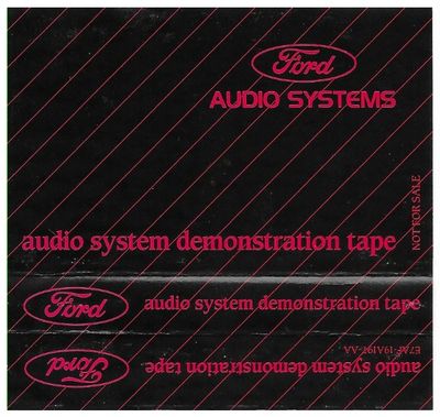 Various Artists / Ford Audio Systems - Demonstration Tape / Loran (1987)
