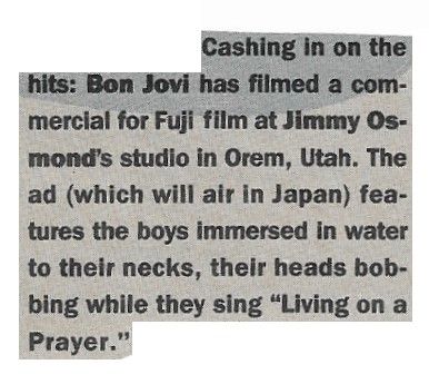 Bon Jovi / Cashing in on the Hits / 1988