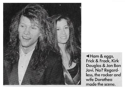 Bon Jovi, Jon / Rocker and Wife Dorothea Made the Scene / 1990