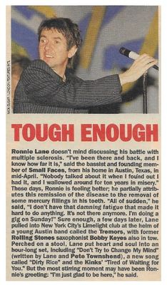 Lane, Ronnie / Tough Enough (1987)