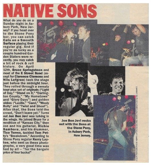Bon Jovi / Native Sons - with Bruce Springsteen (1987)