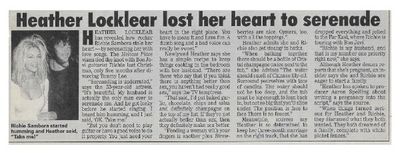 Locklear, Heather / Heather Locklear Lost Her Heart to Serenade - with Richie Sambora (1995)