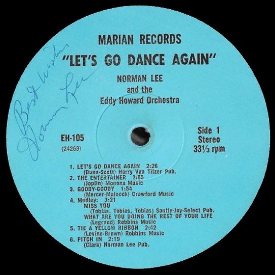 Lee, Norman / Let&#39;s Go Dance Again / Marian EH-105 (Autographed)