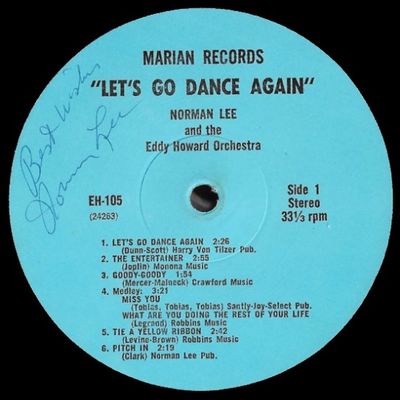 Lee, Norman / Let&#39;s Go Dance Again / Marian EH-105 (Autographed)