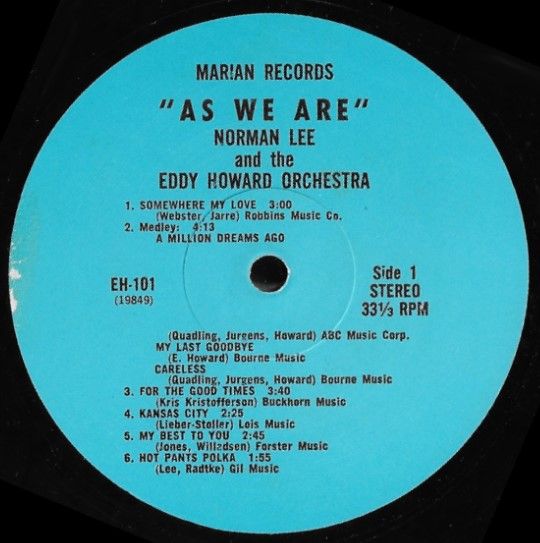 Lee, Norman / As We Are / Marian EH-101