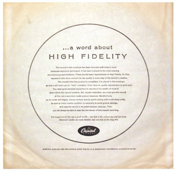 Capitol / A Word About High Fidelity (1956)