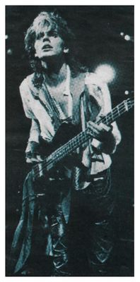 Duran Duran / John Taylor On Stage with His Bass Guitar / 1986