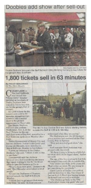 Doobie Brothers, The / Doobies Add Show After Sell-Out (1998)