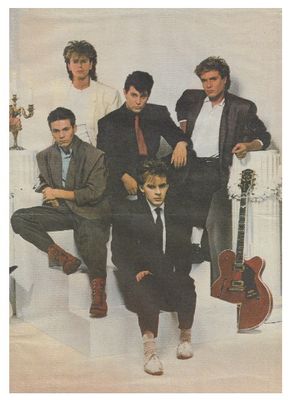 Duran Duran / Group Photo - White Background / 1983