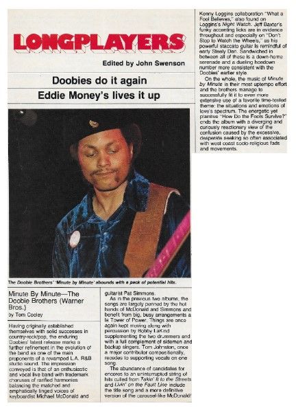 Doobie Brothers, The / Minute By Minute - Doobies Do It Again (1979)