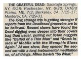 Grateful Dead / Tour Dates and Story (1988)