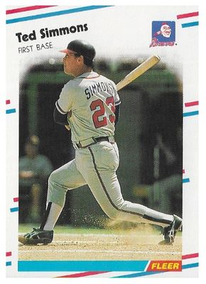 Simmons, Ted / 1988 Atlanta Braves / Fleer #549