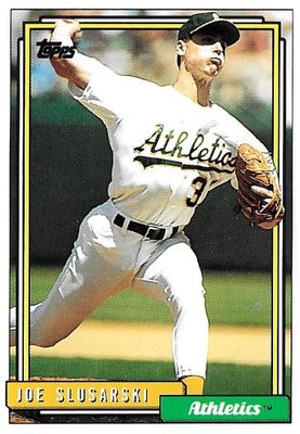 Slusarski, Joe / 1992 Oakland Athletics / Topps #651