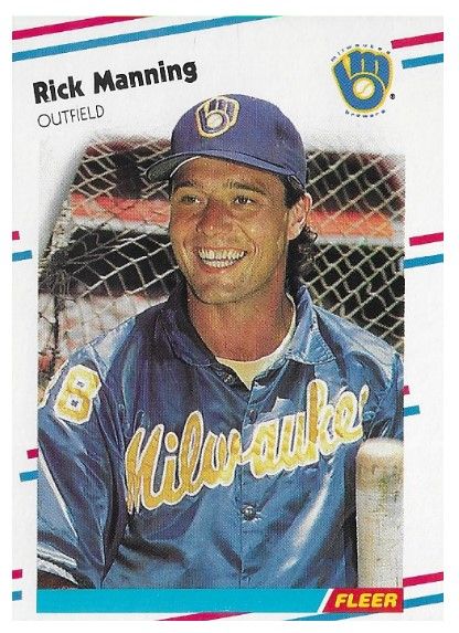 Manning, Rick / 1988 Milwaukee Brewers / Fleer #168