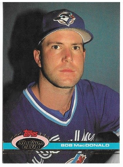 MacDonald, Bob / 1991 Toronto Blue Jays / Stadium Club #585