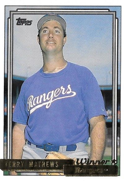 Mathews, Terry / 1992 Texas Rangers / Topps #131