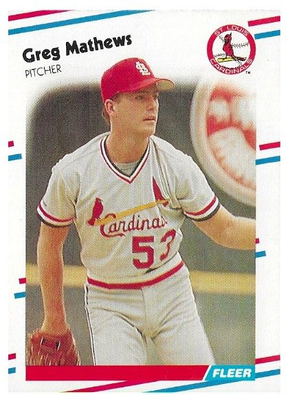 Mathews, Greg / 1988 St. Louis Cardinals / Fleer #41