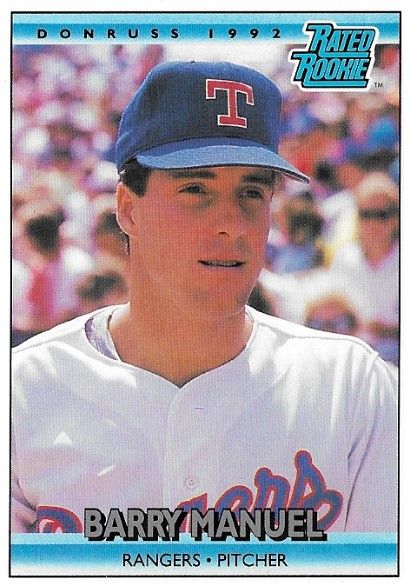 Manuel, Barry / 1992 Texas Rangers / Donruss #401