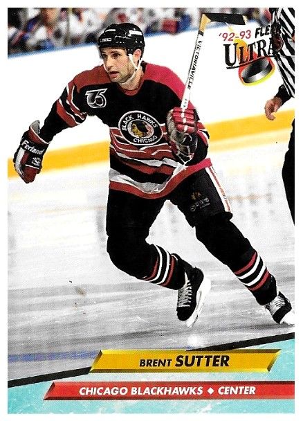 Sutter, Brent / 1992-1993 Chicago Blackhawks / Ultra #43