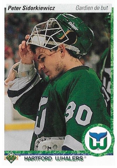 Sidorkiewicz, Peter / 1990-91 Hartford Whalers / Upper Deck #69 / French