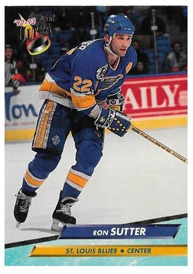 Sutter, Ron / 1992-93 St. Louis Blues / Ultra #190