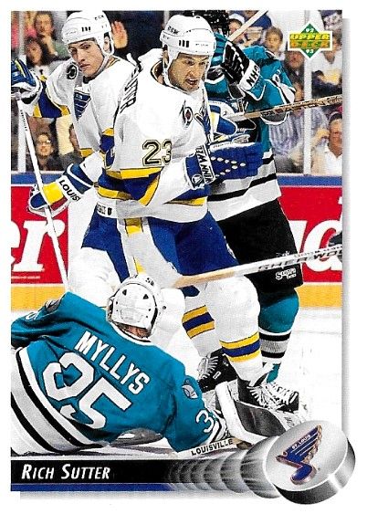 Sutter, Rich / 1992-93 St. Louis Blues / Upper Deck #143