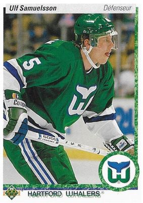 Samuelsson, Ulf / 1990-91 Hartford Whalers / Upper Deck #287 / French