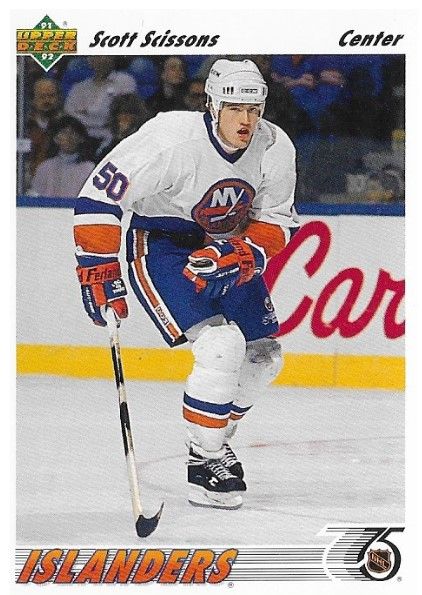 Scissons, Scott / 1991-92 New York Islanders / Upper Deck #428