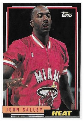 Salley, John / 1992-93 Miami Heat / Topps #383