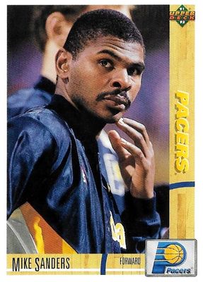 Sanders, Mike / 1991-92 Indiana Pacers / Upper Deck #337