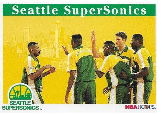 Seattle SuperSonics / 1992-93 Team Card / Hoops #290
