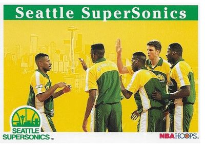 Seattle SuperSonics / 1992-93 Team Card / Hoops #290